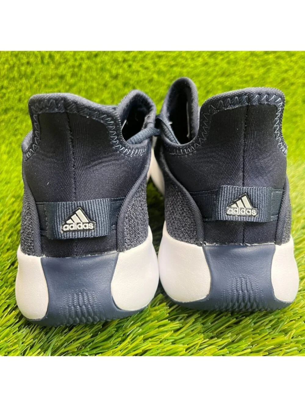 Adidas Cloudfoam Pure Womens Size 7 Blue White Athletic Running Shoes Sneakers